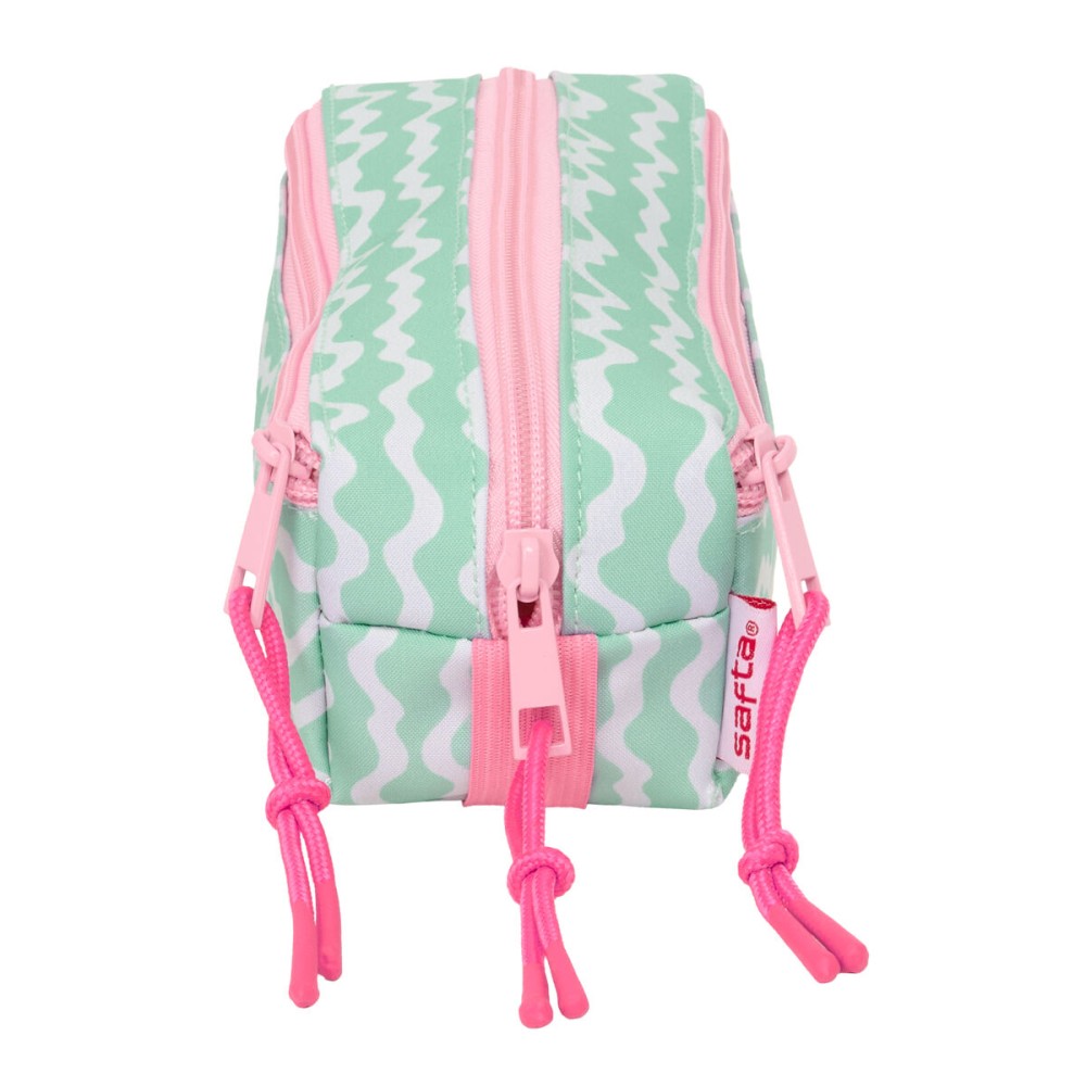 Dreifaches Mehrzweck-Etui Lilo & Stitch Ice cream Rosa 22 x 8,5 x 6 cm