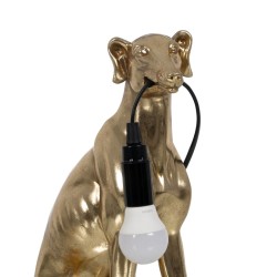 Tischlampe Hund Gold 40 W 220-240 V 25,5 x 16,5 x 36 cm