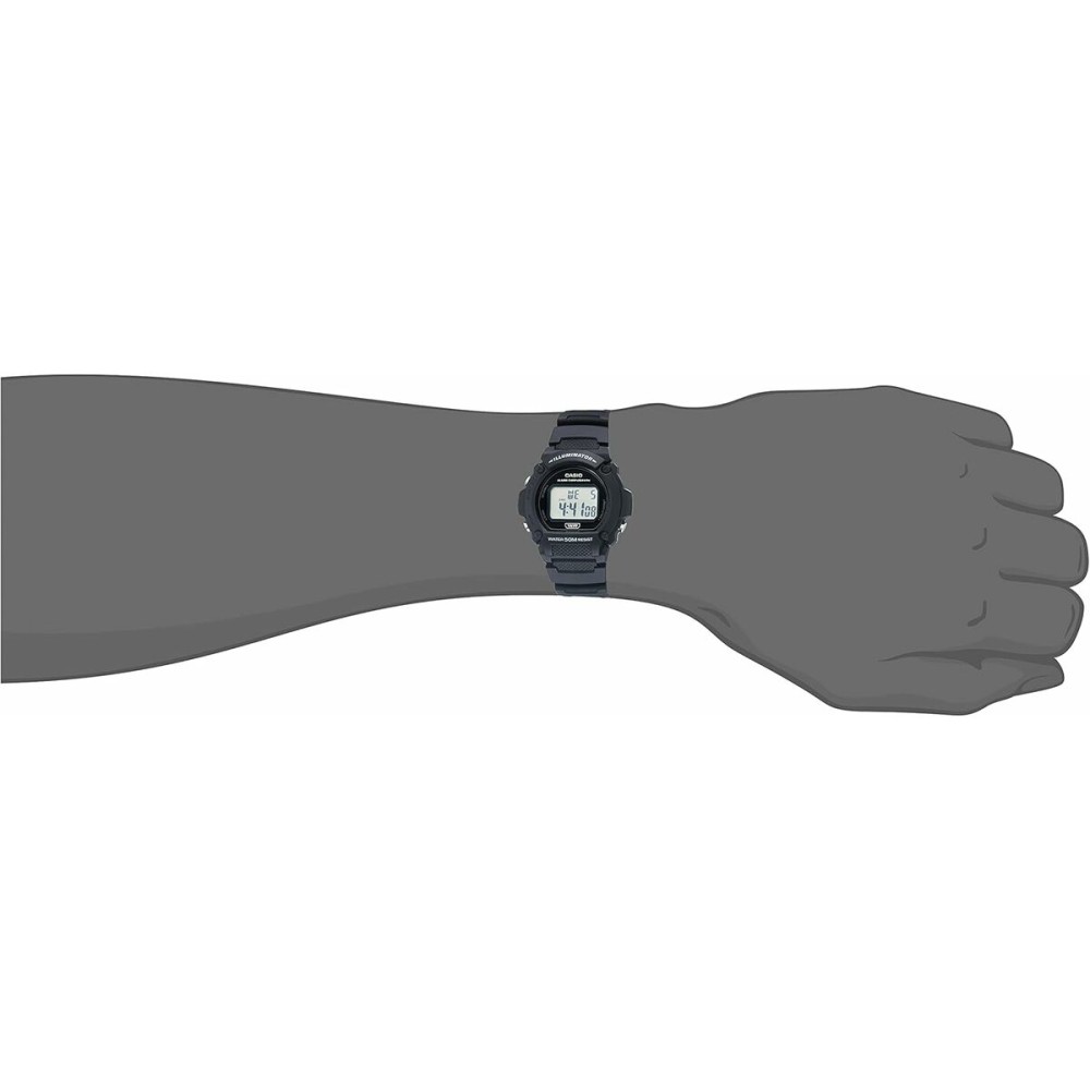 Herrenuhr Casio W-219H-1AVCF Schwarz