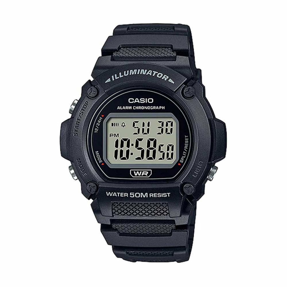 Herrenuhr Casio W-219H-1AVCF Schwarz