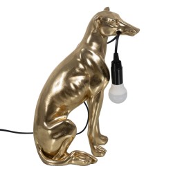 Tischlampe Hund Gold 40 W 220-240 V 25,5 x 16,5 x 36 cm