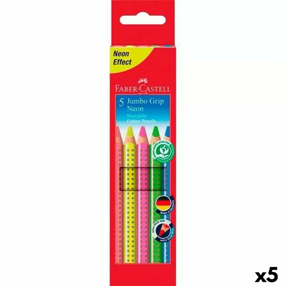 Buntstifte Faber-Castell Neon Bunt (5 Stück)