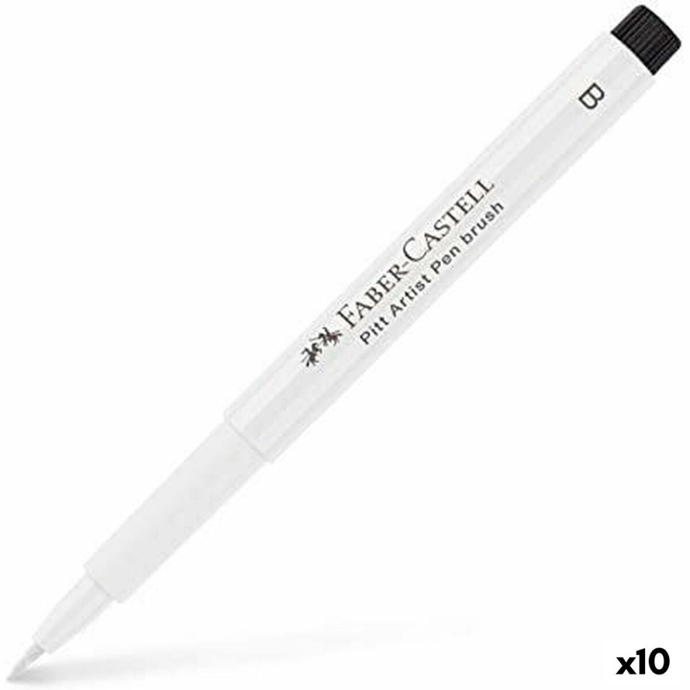 Feutres Faber-Castell Pitt Artist Blanc (10 Unités)