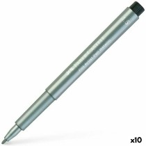 Filzstifte Faber-Castell Pitt Artist Metallic Silberfarben (10 Stück)