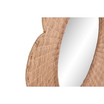 Wall mirror Home ESPRIT Brown Natural Tropical 98 x 1 x 98 cm