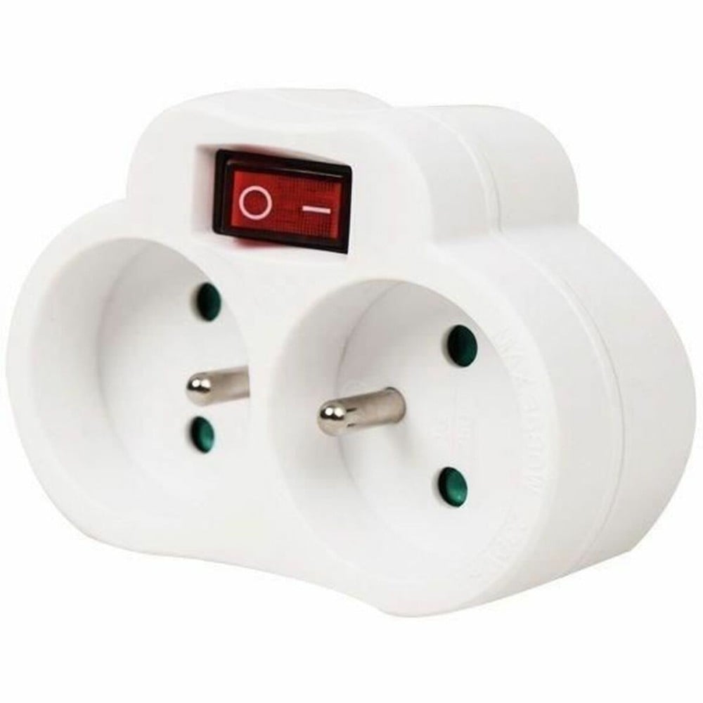 Rallonge 2 prises Schuko avec interrupteur GAO 3680 W