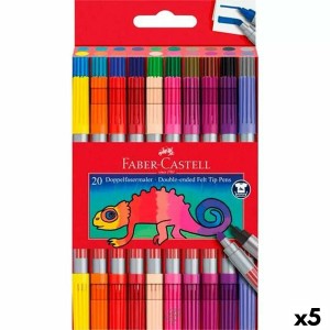 Marker-Set Faber-Castell Etüie Bunt (5 Stück)