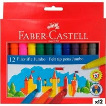 Marker-Set Faber-Castell Jumbo Etüie Bunt (12 Stück)