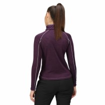 Langarm Damen T-Shirt Regatta Yonder Half-Zip Purpur