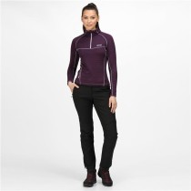 Langarm Damen T-Shirt Regatta Yonder Half-Zip Purpur