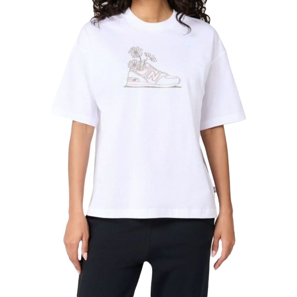 Damen Kurzarm-T-Shirt New Balance WT43556 WT Weiß