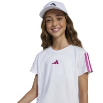 Child's Short Sleeve T-Shirt Adidas JG 3S TEE 160 JN6494 White