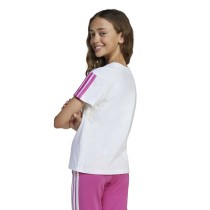 Child's Short Sleeve T-Shirt Adidas JG 3S TEE 160 JN6494 White