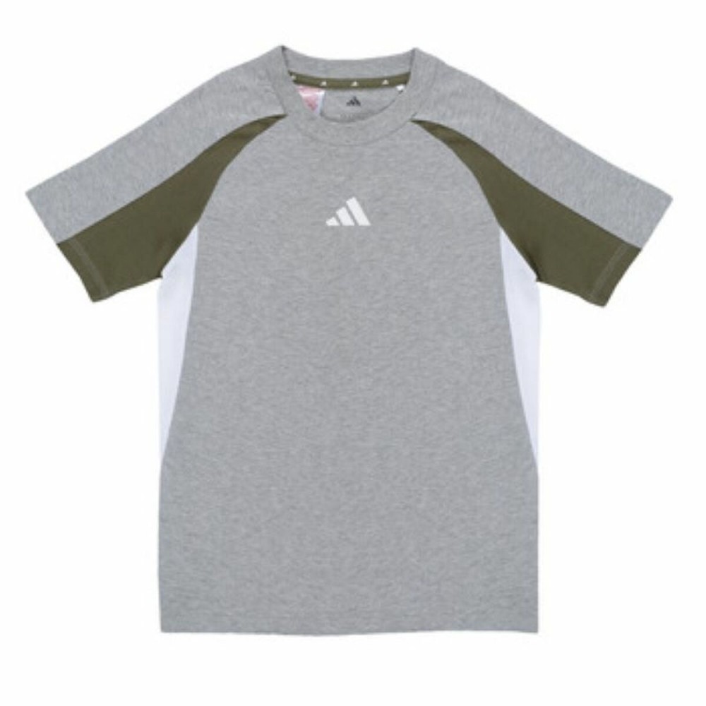 Child's Short Sleeve T-Shirt Adidas J CB T JD0059 Grey