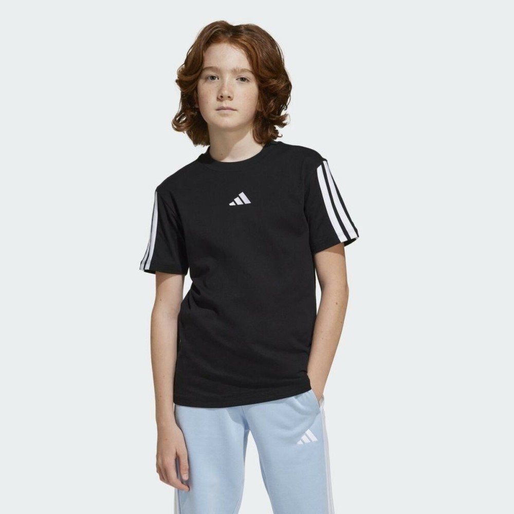 Child's Short Sleeve T-Shirt Adidas J 3S TEE 160 JD6487 Black