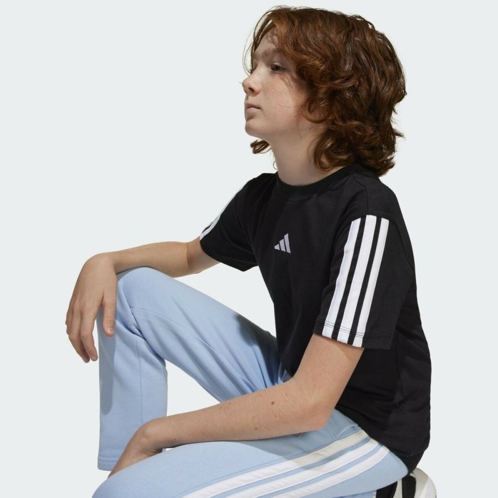 Child's Short Sleeve T-Shirt Adidas J 3S TEE 160 JD6487 Black