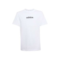 Child's Short Sleeve T-Shirt Adidas J LIN TEE 160 JC9747 White