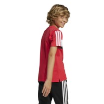 Child's Short Sleeve T-Shirt Adidas J 3S TIB T JI6213 Red