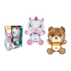 Musical Plush Toy White Brown 25 cm Paper