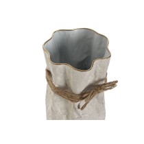 Set von 3 Vasen Home ESPRIT Beige Metall Schnur 17 x 17 x 54 cm (3 Stücke)