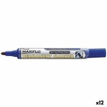 Marqueur permanent Pentel Maxiflo NLF50 Bleu 12 Pièces (12 Unités)