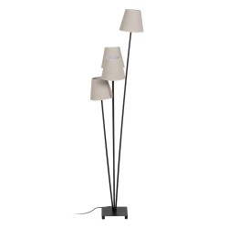 Floor Lamp Brown Black Cream Iron 60 W 220-240 V 30 x 36 x 144 cm