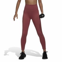 Leggings de Sport pour Femmes Adidas  Studio 7/8  Marron