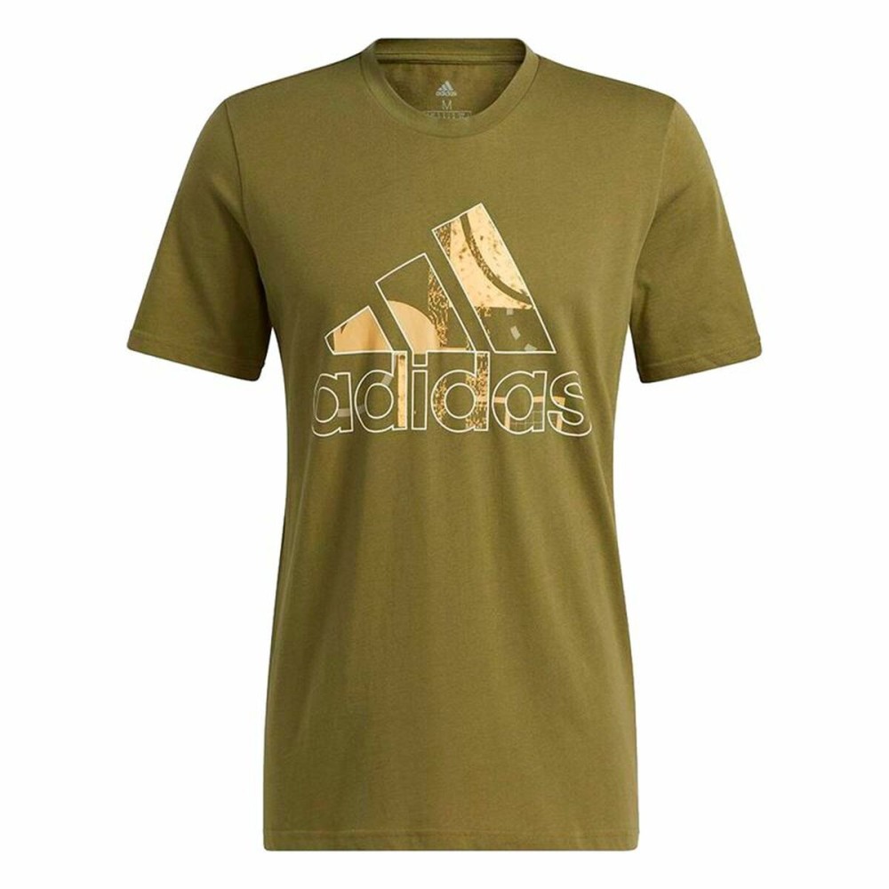 Herren Kurzarm-T-Shirt Adidas Art Bos Graphic Olive