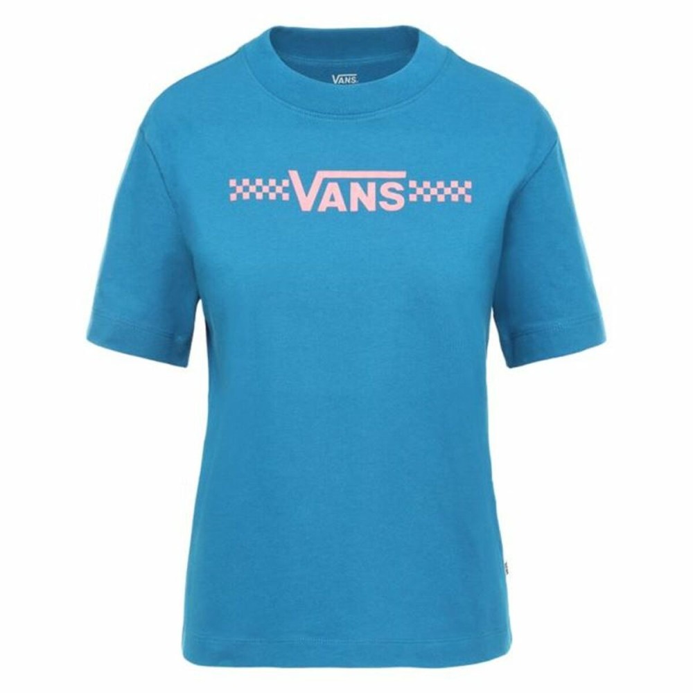 Damen Kurzarm-T-Shirt Vans Funnier Times Blau