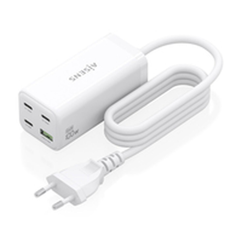 Cordless Charger Aisens ASCH-100W4P053-W White 100 W