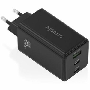 Kabelloses Ladegerät Aisens ASCH-100W3P052-BK Schwarz 100 W