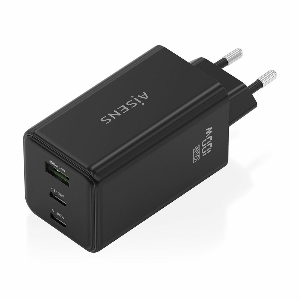 Kabelloses Ladegerät Aisens ASCH-100W3P052-BK Schwarz 100 W