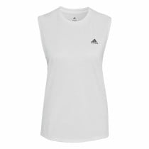 Women's Sleeveless T-shirt Adidas Muscle Run Icons White