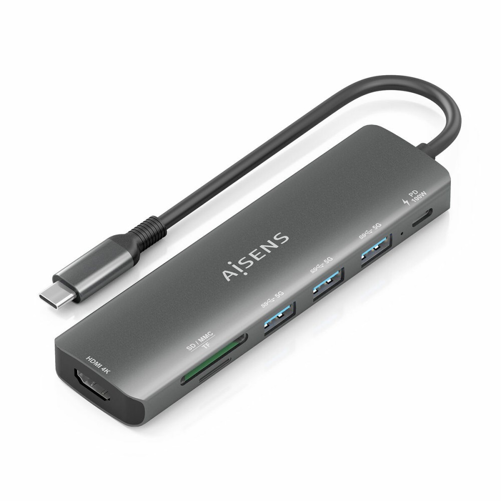 Hub USB Aisens ASUC-7P025-GR