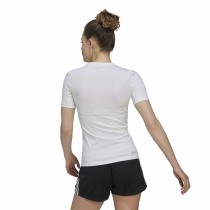 Damen Kurzarm-T-Shirt Adidas Techfit Training Weiß