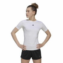 Damen Kurzarm-T-Shirt Adidas Techfit Training Weiß