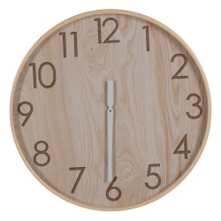 Wanduhr natürlich Holz 60 x 60 x 5,5 cm