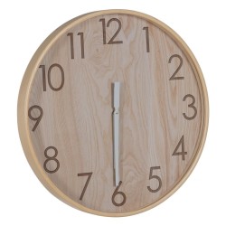 Wall Clock Natural Wood 60 x 60 x 5,5 cm