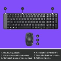 Keyboard Logitech 920-008318 Black Spanish Qwerty
