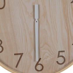 Wanduhr natürlich Holz 60 x 60 x 5,5 cm