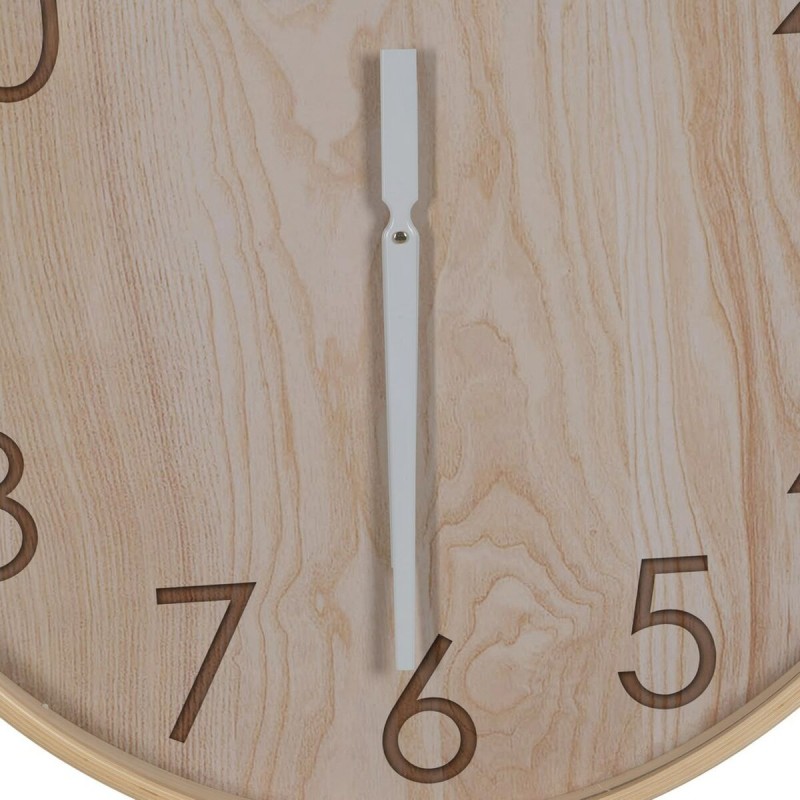 Horloge Murale Naturel Bois 60 x 60 x 5,5 cm