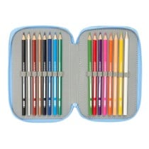 Triple Pencil Case Bluey Let's play Blue 12,5 x 19,5 x 5,5 cm 37 Pieces