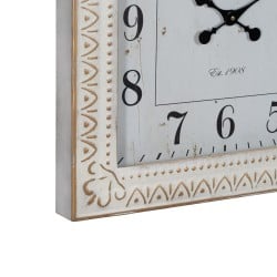 Wall Clock White Iron 60 x 60 x 6,5 cm