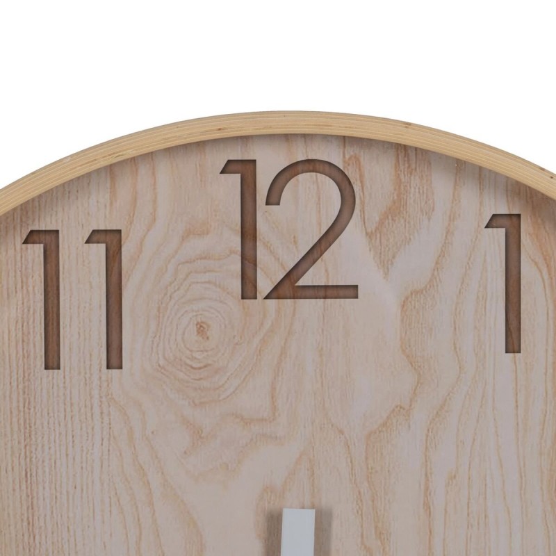 Horloge Murale Naturel Bois 60 x 60 x 5,5 cm