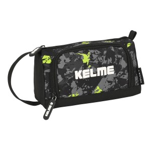 Federmäppchen mit Zubehör Kelme Jungle Schwarz Grau Neongrün 20 x 11 x 8.5 cm (32 Stücke)