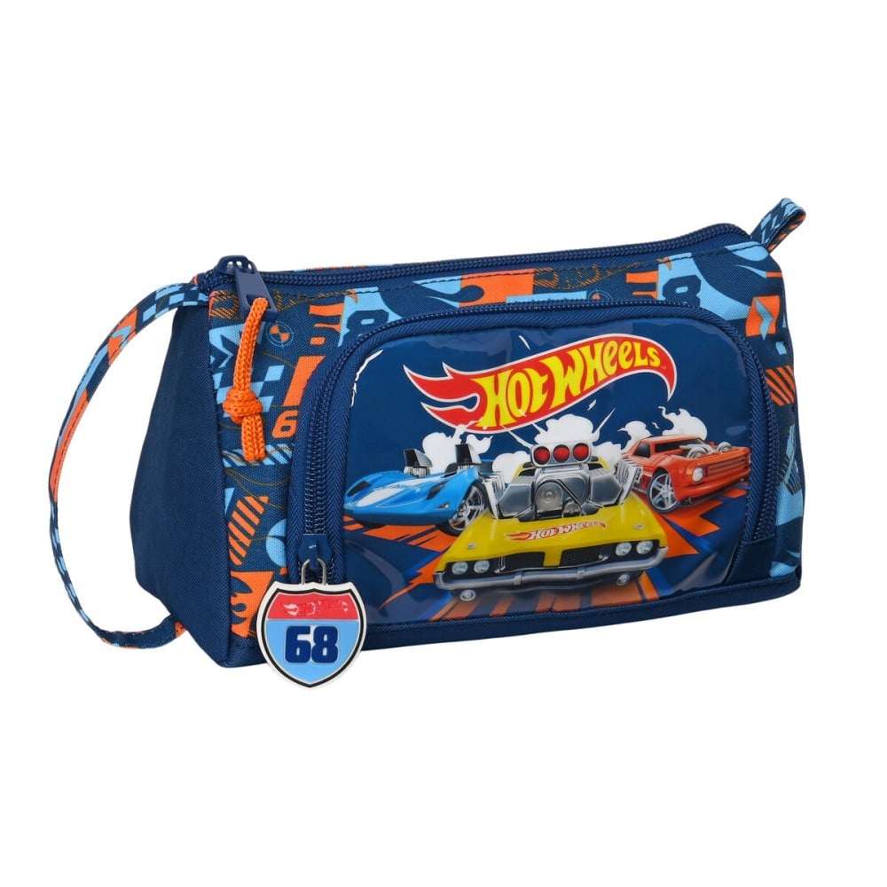 Trousse Scolaire avec Accessoires Hot Wheels Speed club Orange 20 x 11 x 8.5 cm (32 Pièces)