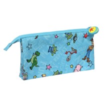 Trousse Fourre-Tout Triple Toy Story Ready to play Bleu clair (22 x 12 x 3 cm)