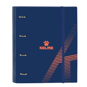 Reliure à anneaux Kelme Navy blue Orange Blue marine (27 x 32 x 3.5 cm)