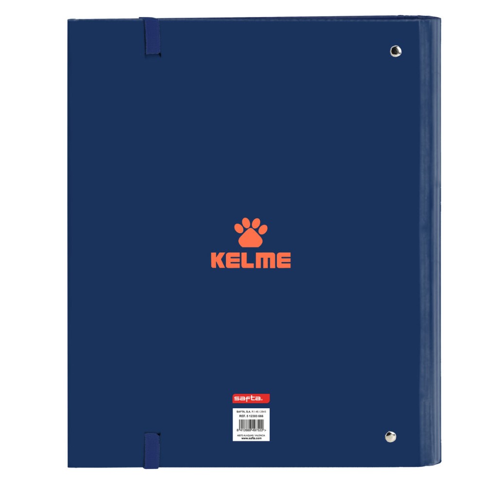 Ring binder Kelme Navy blue Orange Navy Blue (27 x 32 x 3.5 cm)