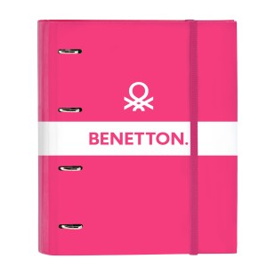 Ringbuch Benetton Raspberry Pink (27 x 32 x 3.5 cm)